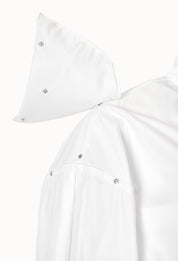 白色棉質短襯衫夾克