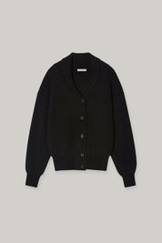 Shawl Collar Cardigan In Black
