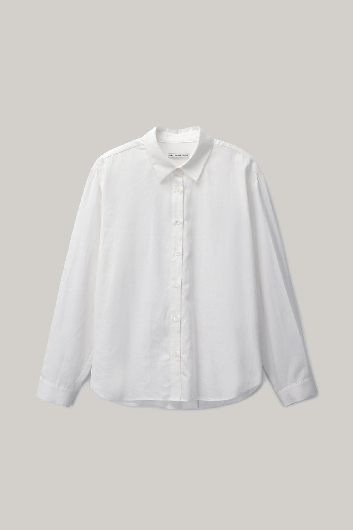 Soft Cotton Shirt In Ivory
