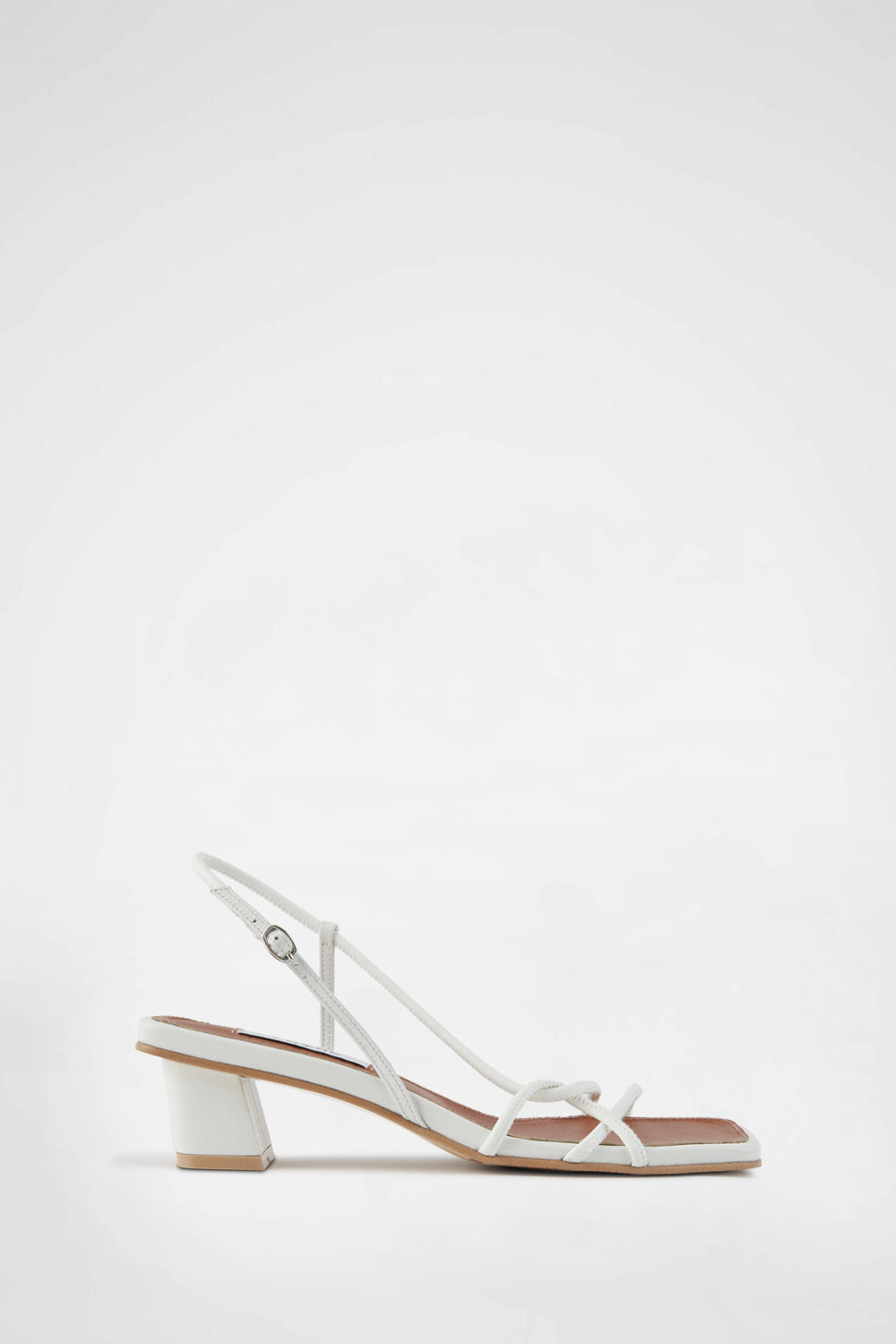 Thin Strap Sandals In White