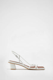 Thin Strap Sandals In White
