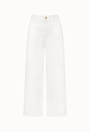 101 Curved-leg Denim Jeans In White