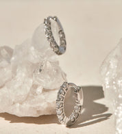 Moissanite One-touch-ring Earings