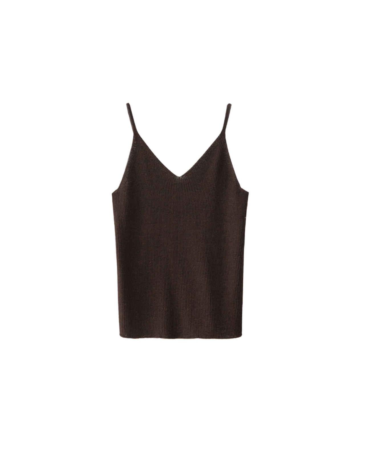 Ribbed Sleeveless In Brown