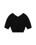 Carat Cropped Knit In Black