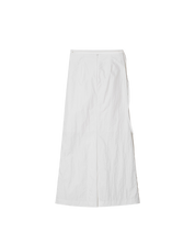 Wrinkled Maxi Skirt In White
