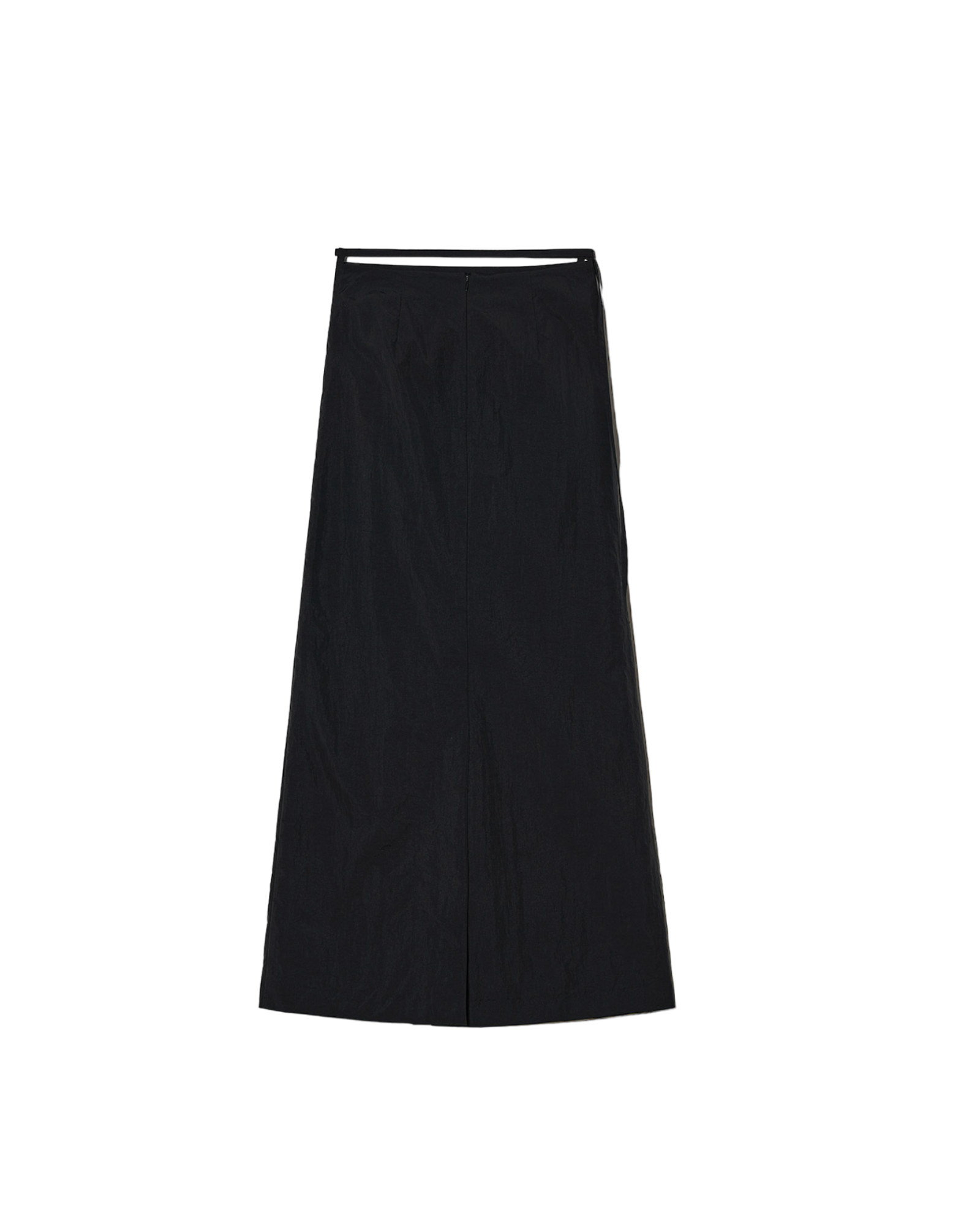 Wrinkled Maxi Skirt In Black
