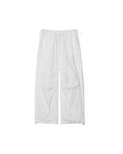 Waist Stopper Cargo Pants In White