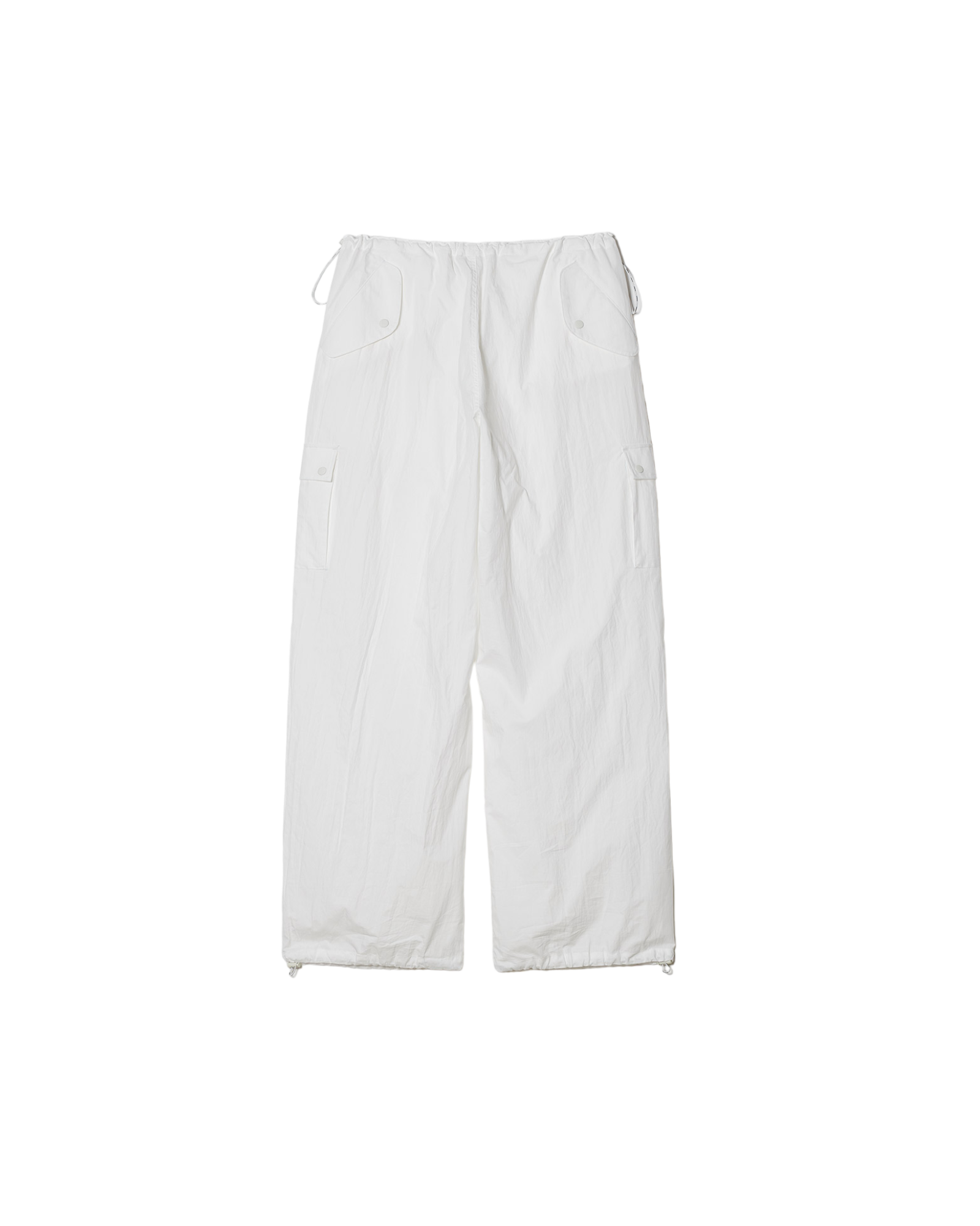 Waist Stopper Cargo Pants In White