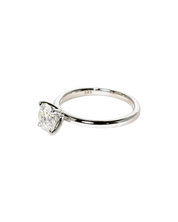 Moissanite Peg Head 4 Prong Ring