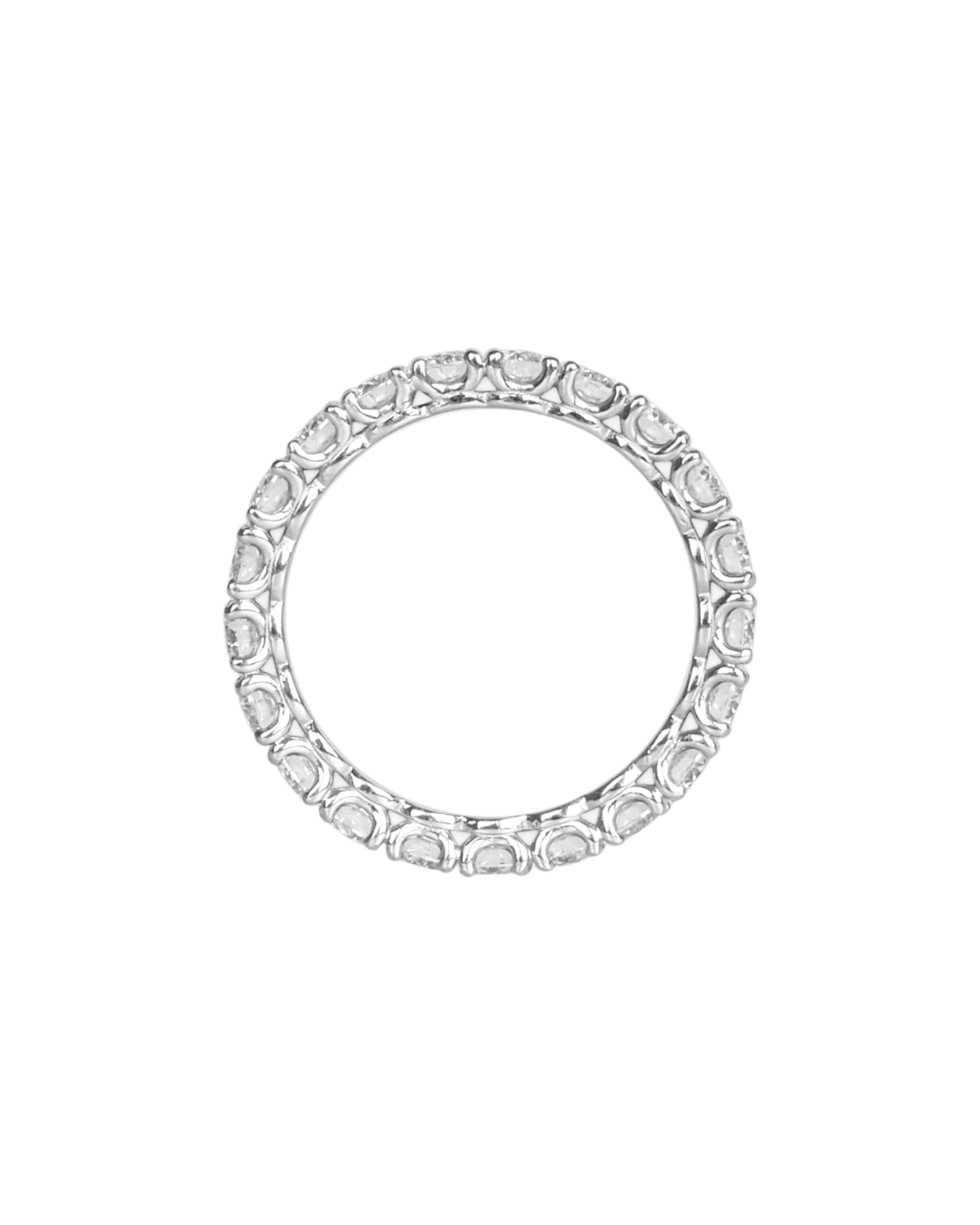 Moissanite Full Eternity Band Ring 0.1ct
