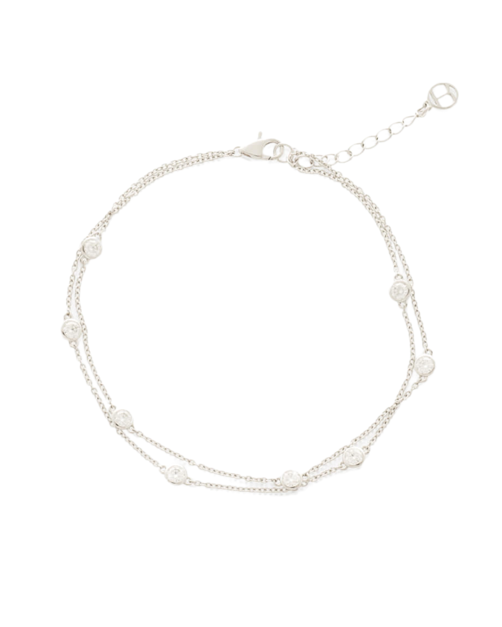 Moissanite Double Chain Bracelet