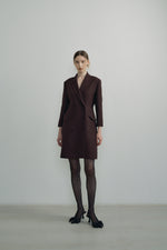 Tweed Tailored One-piece In Brown