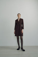 Tweed Tailored One-piece In Brown