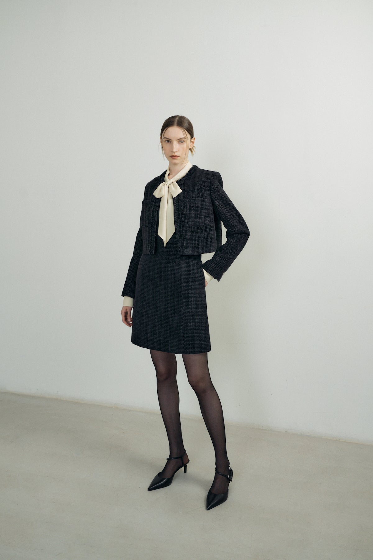 Velvet Tweed Jacket In Navy