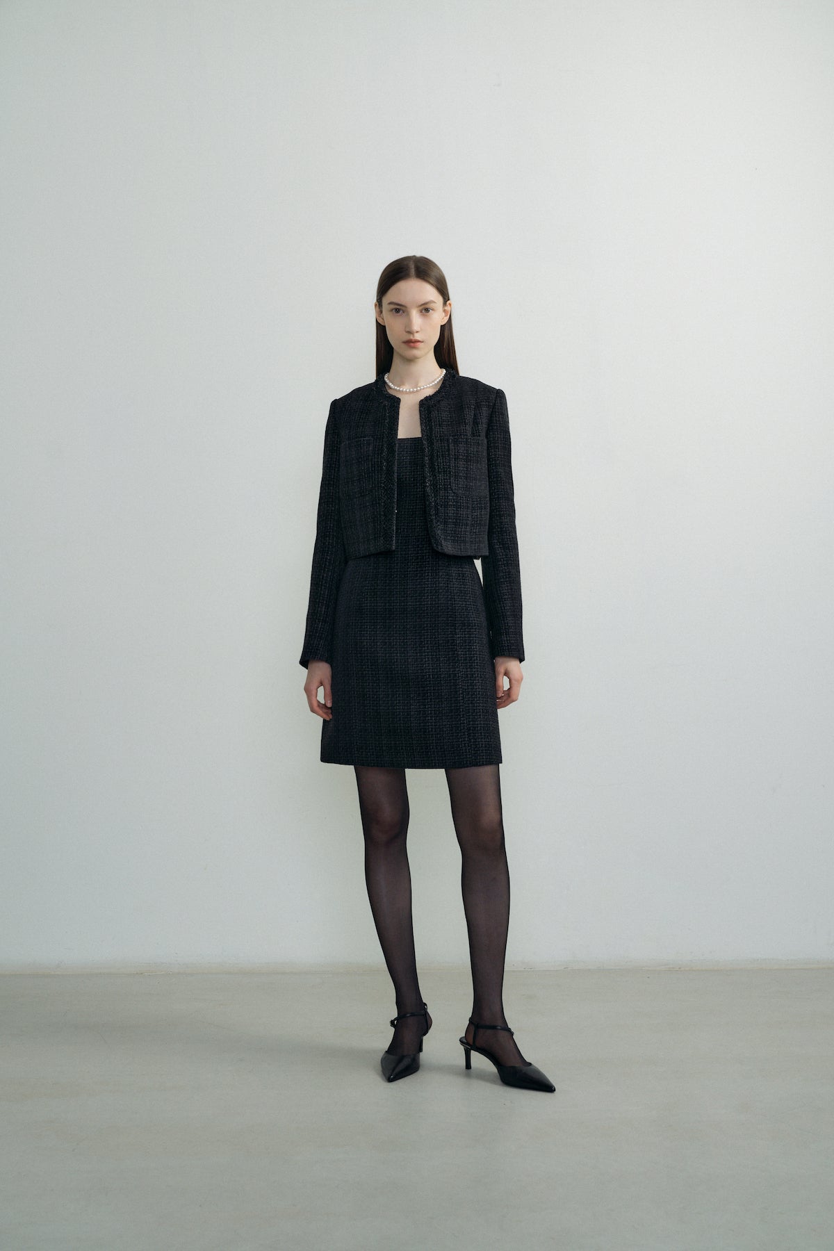 Velvet Tweed Jacket In Navy