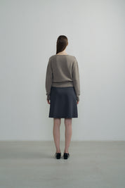 Cachemire Layered Knit In Beige