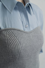 Bustier Knit In Gray