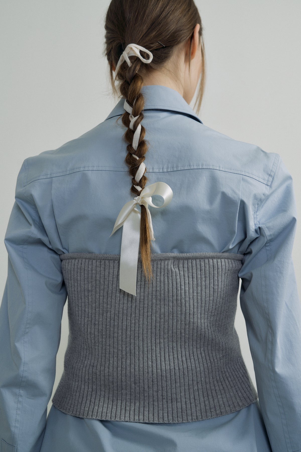 Hourglass Span Shirt In Sky Blue