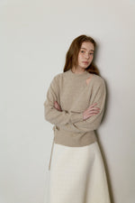 Cashmere Wrap Knit In Oatmeal