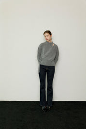 Cashmere Wrap Knit In Gray