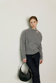 Cashmere Wrap Knit In Gray