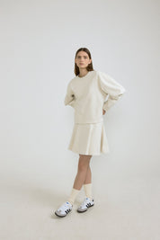 Essential Flared Skirt In Cream