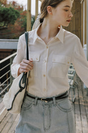 Perfect Cotton Shirts In Cream