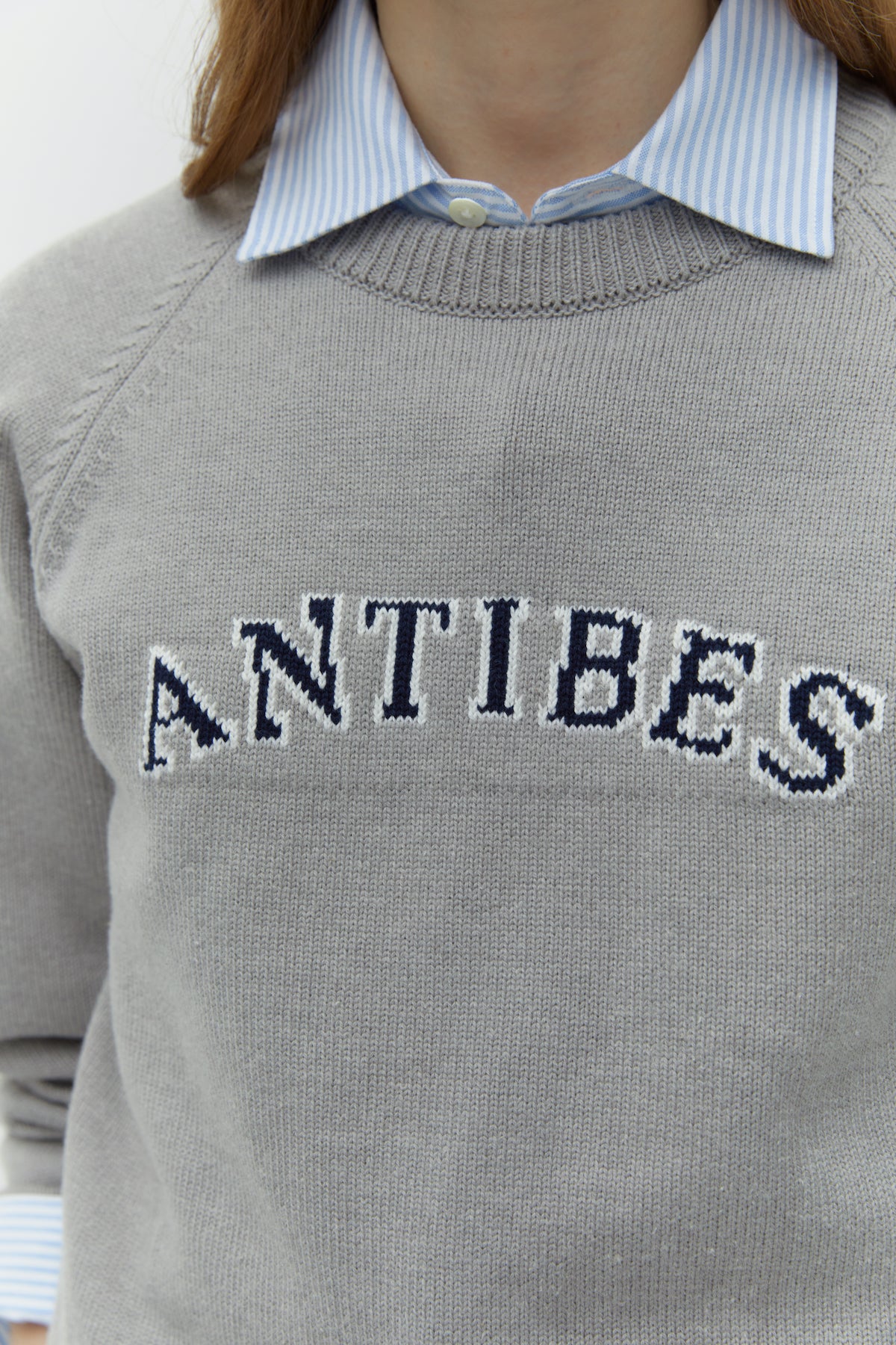 Antibes Jacquard Knit In Gray