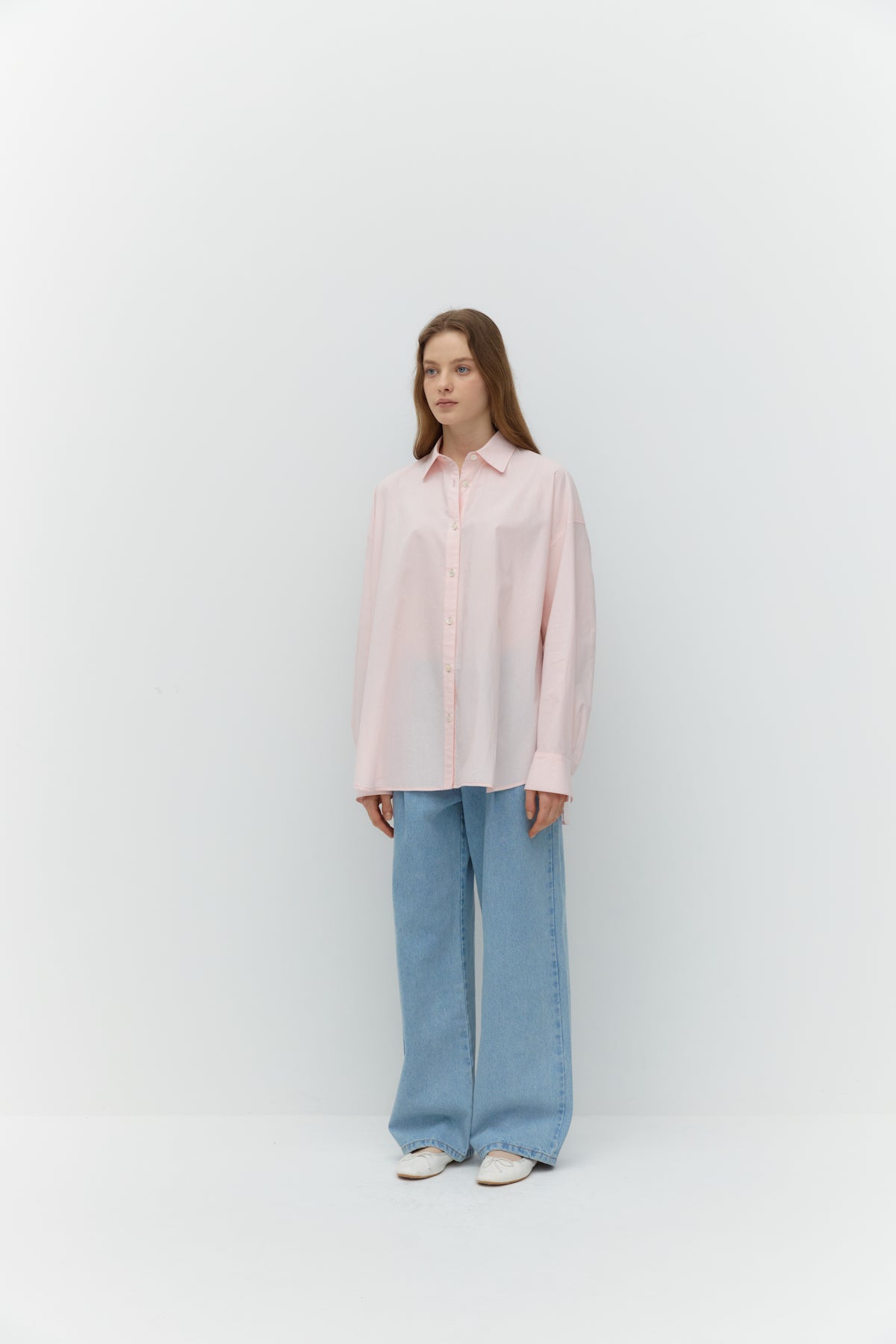 Oversized Shirts In Light Pink