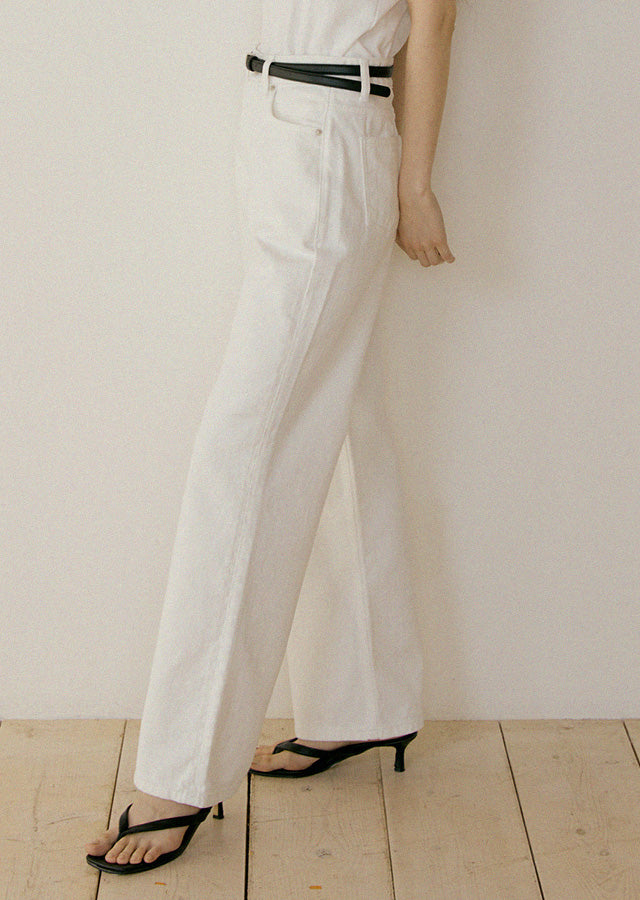 Calik Denim Pants In White