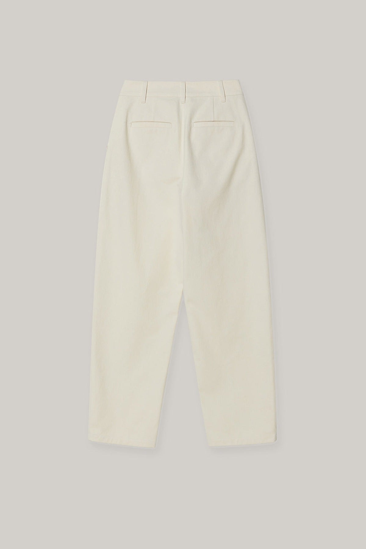 Curved Pants In Ivory