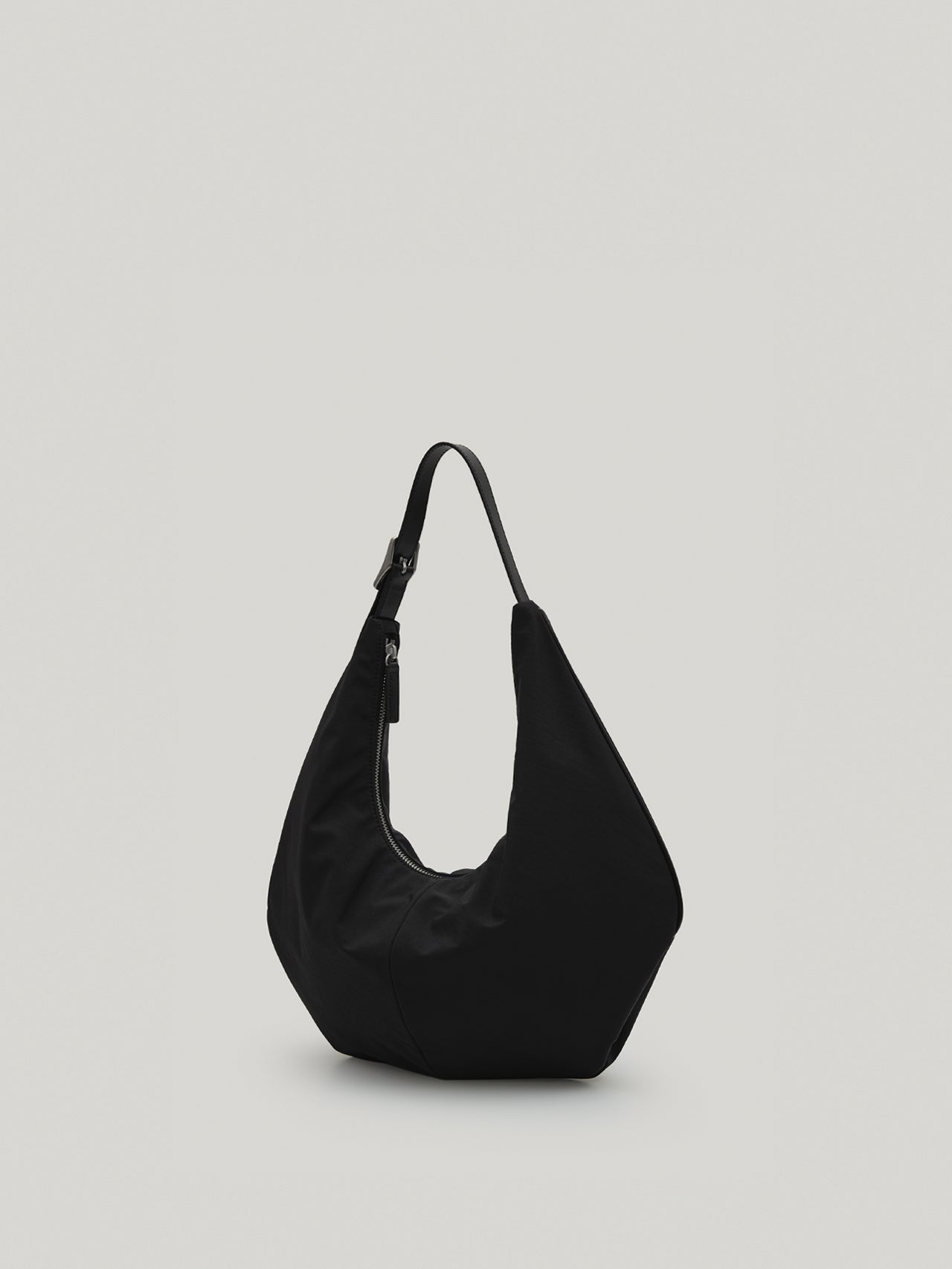 Mossy Hobo Bag In Soft Black