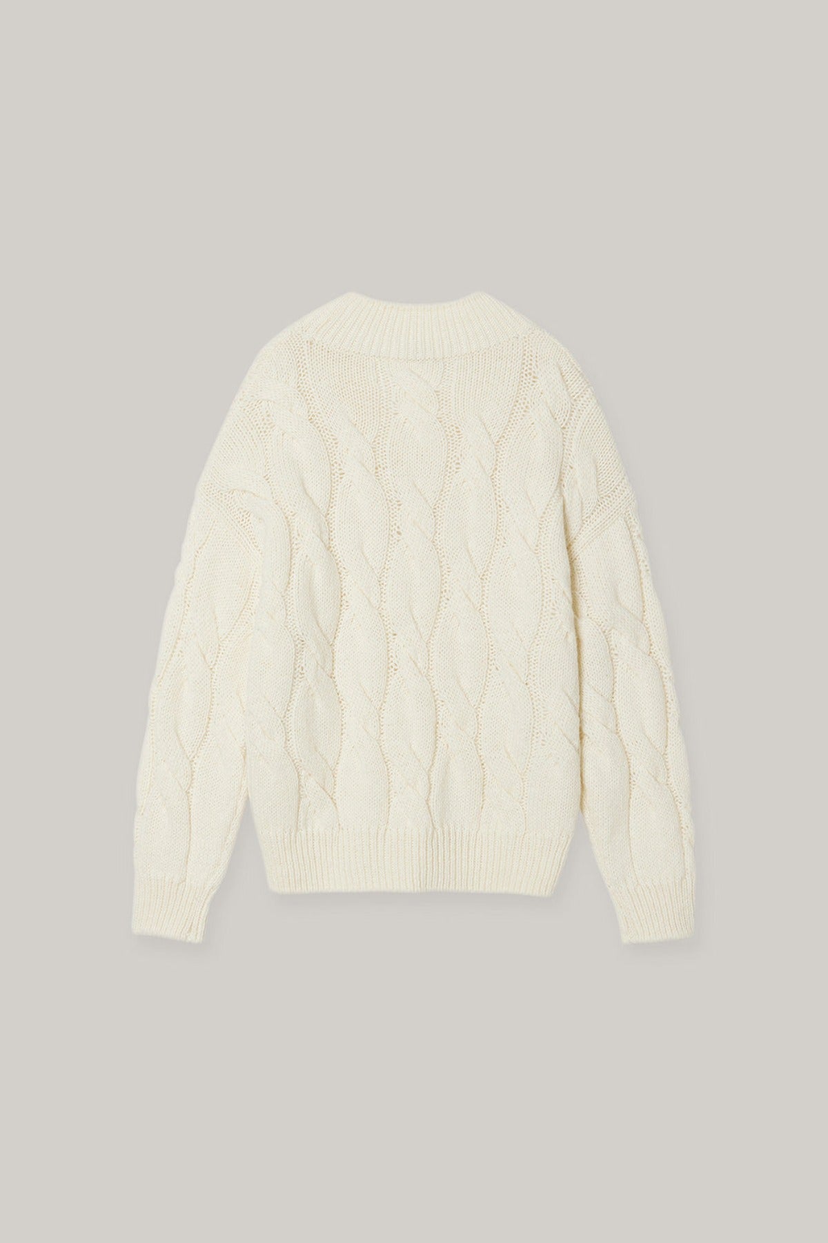 Loose Cable Pullover In Ivory