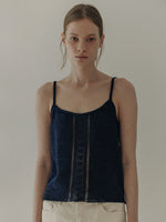 Lace Sleeveless In Vintage Blue