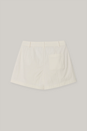Tuck Pocket Shorts In Cream