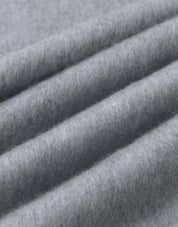 灰色羊絨羊毛混紡圍巾