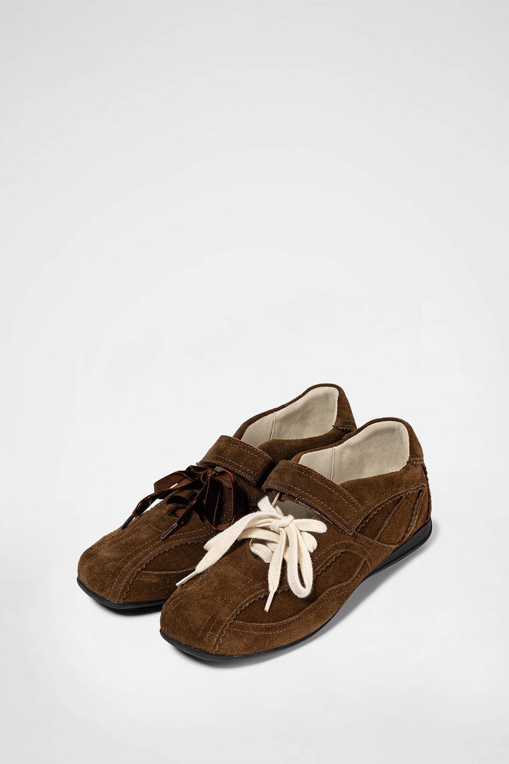 Pinking Mary Jane Sneakers In Brown