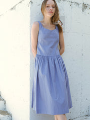 Bustier Sleeveless Dress In Blue