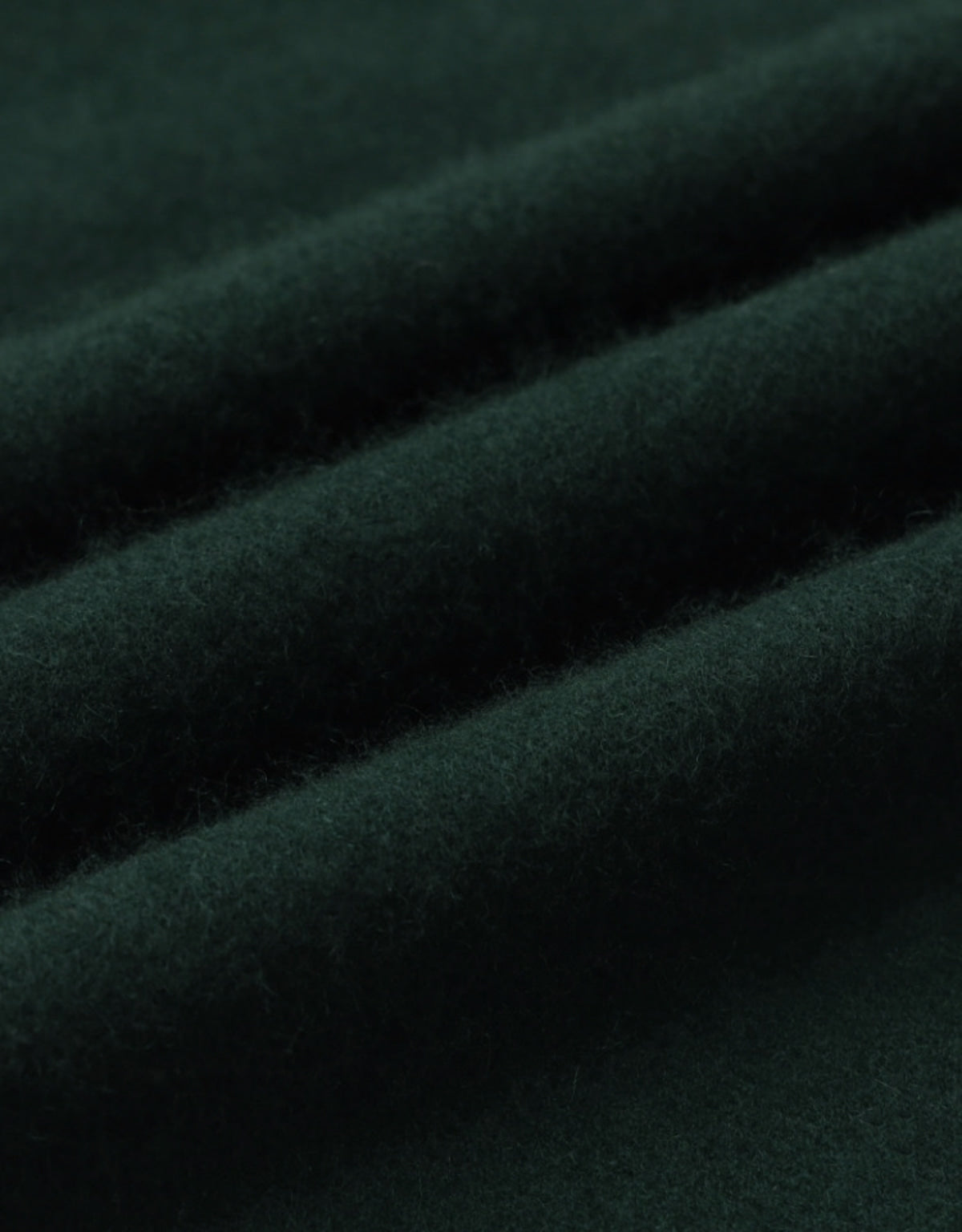 深綠色羊絨羊毛混紡皮革尖頭圍巾