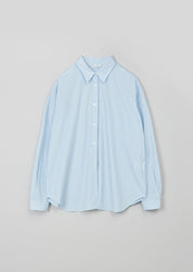 Bio Poplin Shirt In Sky Blue