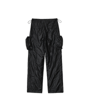 Shirring Parachute Pants In Black