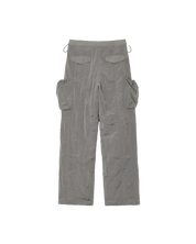 Shirring Parachute Pants In Gray