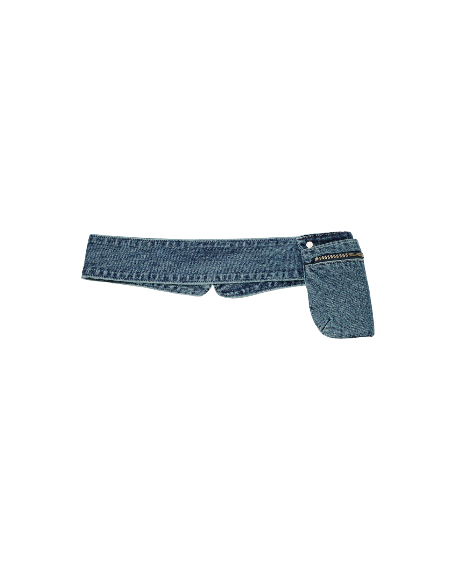 Denim Pocket Belt In Blue