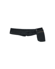 Denim Pocket Belt In Black