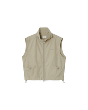 Two Way Cotton Vest In Dusty Cream