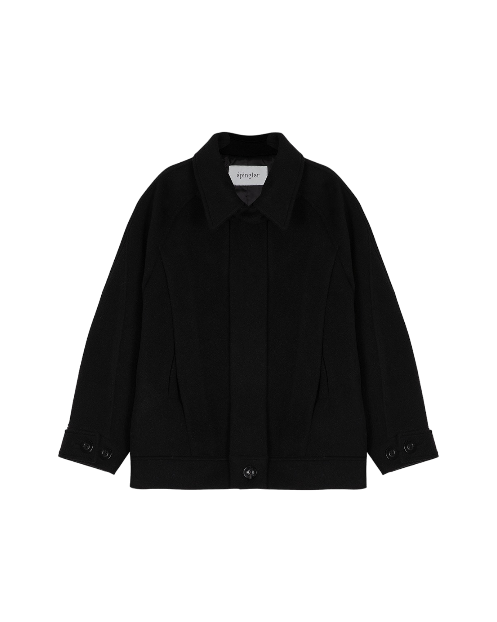 Half Reglan Coat In Black