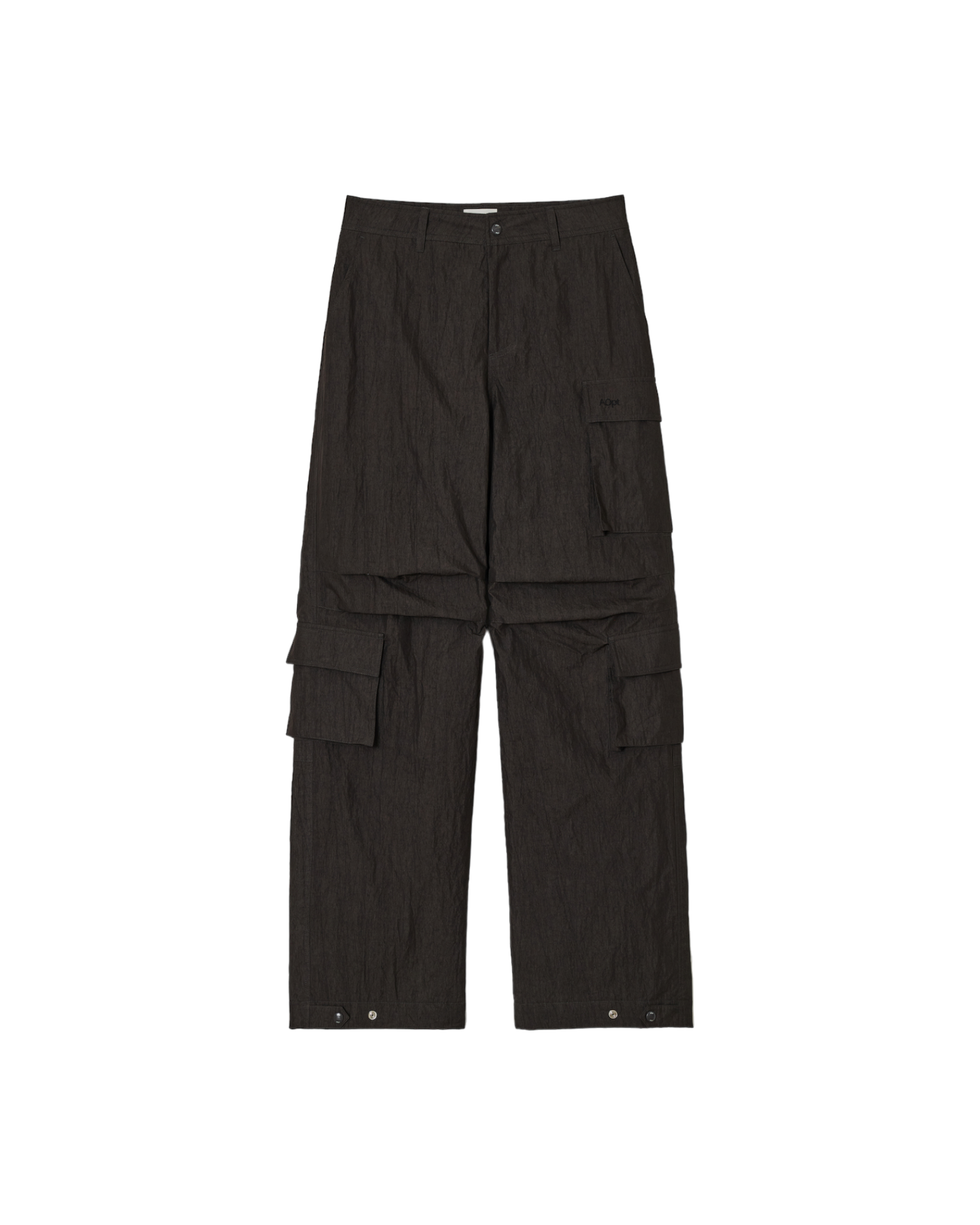 Padded Cargo Pants In Charcoal