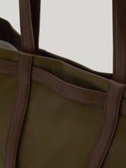 Voyage Shopper Bag In Khaki Brown