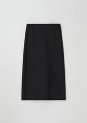 Standard H-line Long Skirt In Black